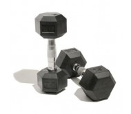 Body Maxx Hex Dumbells 5 Kg X 2 Pcs (Total 10 Kg Rubber Coated Dumbells) 